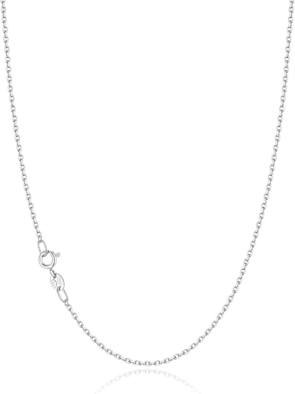 Stunning 18k Gold Plated Sterling Silver Chain Necklace for Women, 1.2mm Cable